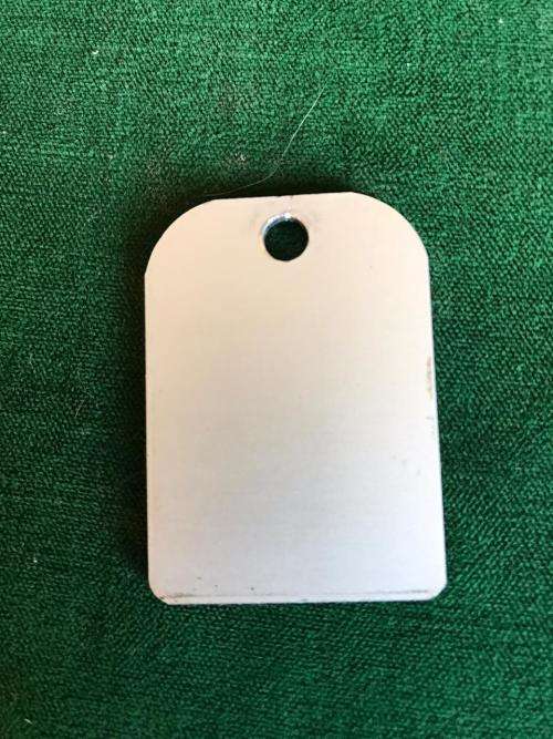 NUMBERED SPESBOND/RECCE IDENTIFICATION TAG