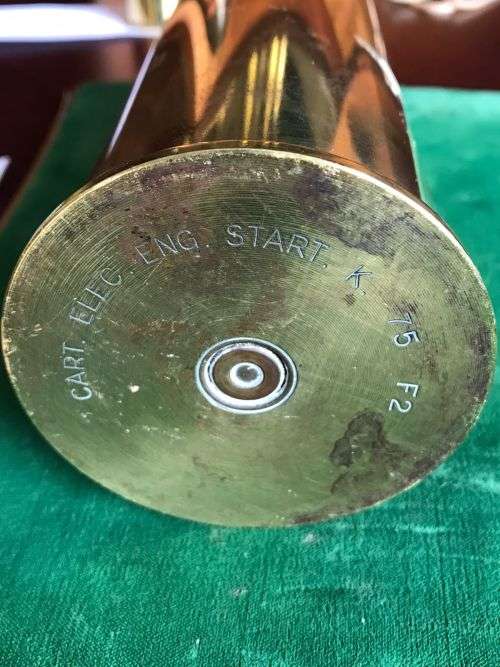 70 MM X 180 MM STARTER CARTRIDGE USED ON JET ENGINES-NOTABLY CANBERRAS AND THE LIKE- ONLY FOR DISPLA