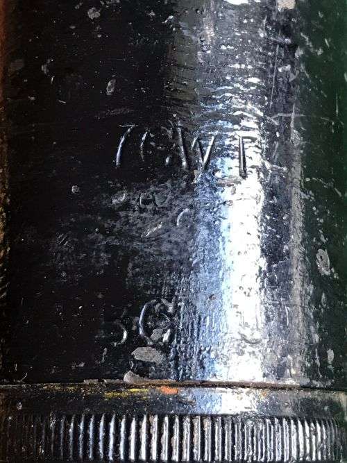 LARGE AND HEAVY 55 MM PROJECTILE- HEIGHT 17 CM-ITEM ONLY FOR DISPLAY PURPOSES