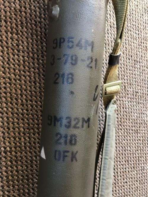 SOVIET SAM 7DISPOSABLE AIR MISSILE ONLY FOR DISPLAY PURPOSE AND TOTALY INACT