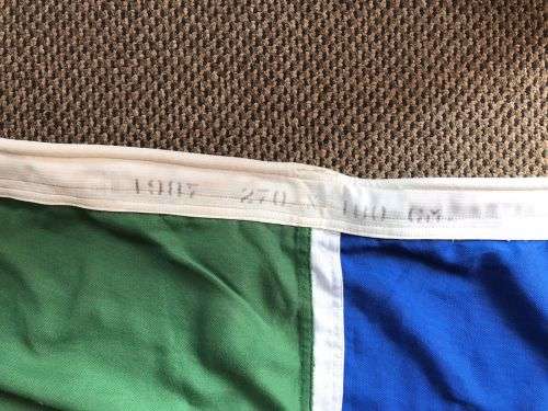 CEREMONIAL ARMY FORMATION FLAG-POLYESTER-MEASURE 270 X 180 CM-VERY GOOD CONDITION-UNUSED-DATED 1987