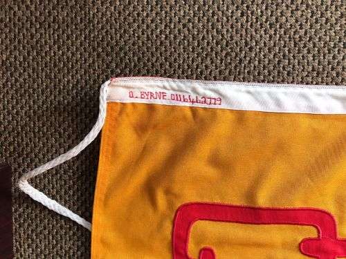 SA ARMOUR SUPPORT BASE FLAG-POLYESTER-MEASURES 120 X 180 CM- CONDITION NEVER USED