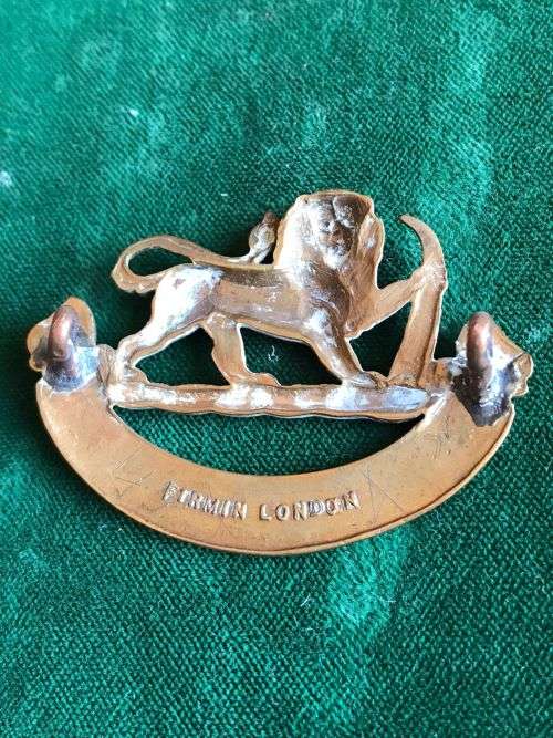 SOUTHERN RHODESIA WORKS COMPANY OF ENGINEERS CAP BADGE-1942-45- 2 LUGS