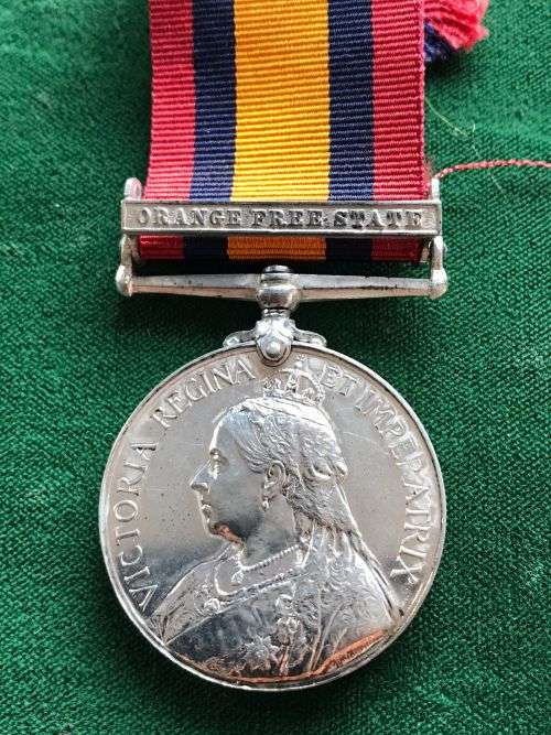 FULL SIZE BOER WAR QSA MEDAL NAMED TO GUIDE J.T. THURSTON F.I.D. -THE MEDAL IS UNRESEARCHED