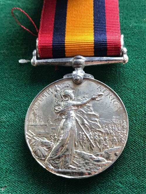 FULL SIZE BOER WAR QSA MEDAL NAMED TO GUIDE J.T. THURSTON F.I.D. -THE MEDAL IS UNRESEARCHED