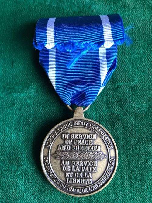 NATO SERVICE MEDAL FOR SERVICE IN FORMER YOGOSLAVIA-INSTITUTED DEC 1994
