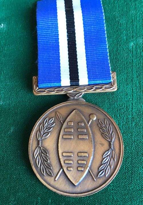 FULL SIZE CISKEI DEFENCE MEDAL FOR PREVENTION OF TERRORISM, UNREST OR OTHER INETERNAL DISORDER