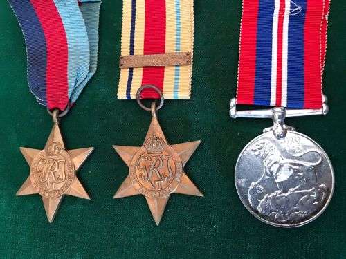 FULL SIZE NAMED WW2 MEDAL GROUP NAMED TO C288081 C VISAGIE
