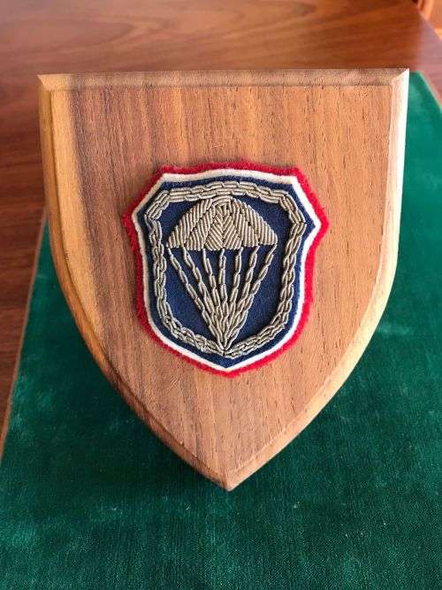 A  PLAQUE FROM CAPT. VIKTOR LOPEZ AND PRESENTED TO COLONEL AA YOUNG-LOHATLHA 1981 FORMER RECCE OFFIC