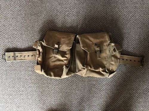 RHODESIA WEBBING-KIDNEY POUCHES WITH WEBBING BELT