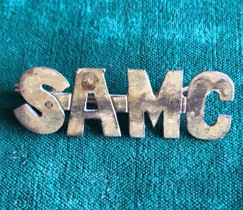SA MEDICAL CORPS WW1 TITLE- 2 LUGS