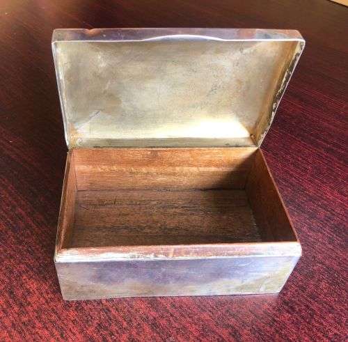 STERLING SILVER HOLDER PRESENTED TO LIEUT COL. SMYTH DSP DISTRICT SURGEON PEDDIE-1923-MEASUREMENTS 1