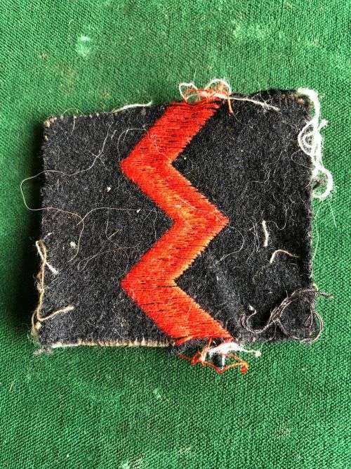 SA ARTILLERY HELMET FLASH-WORN 1935-1942