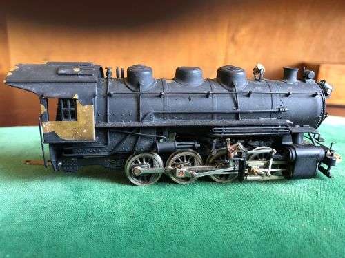 TENSHODO HO BRASS LOCOMOTIVE AND TENDER 0-8-0. HAND BUILD- VERY RARE- JAPAN