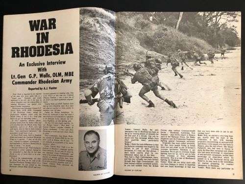 FALL 1976-PAGE 20-29-WAR IN RHODESIA AN EXCLUSIVE INETERVIEW WITH LT. GEN GP WALLS OLM,MBE COMMANDER