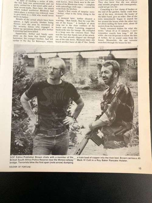 SPRING 1977-COVER PIC IS THE RHODESIAN ENGINEER BOAT SQUADRON ON PATROL ON LAKE KARIBA-PAGE 13 SOF-I