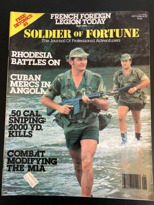 SEPTEMBER 1978 COVER PIC RHODESIAN PATROL EMERGES FROM RIVER CROSSING IN SOUTH-EASTERN OPERATIONAL A
