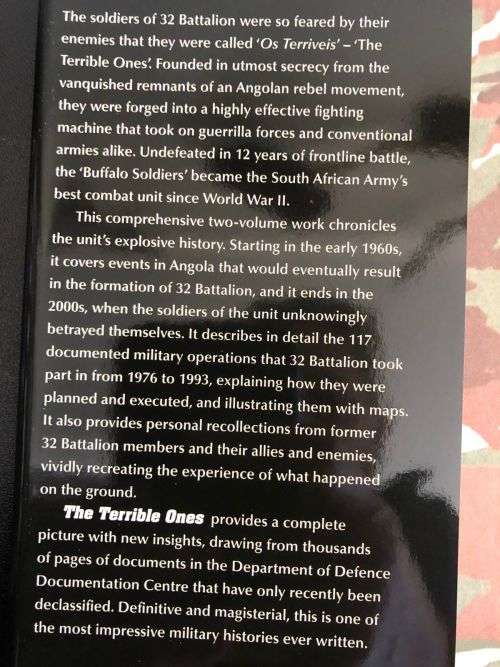 32 BATTALION-THE TERRIBLE ONES-A COMPLETE HISTORY BY PIET NORTJE-FIRST EDITION 2012-2 VOLUMES IN SL