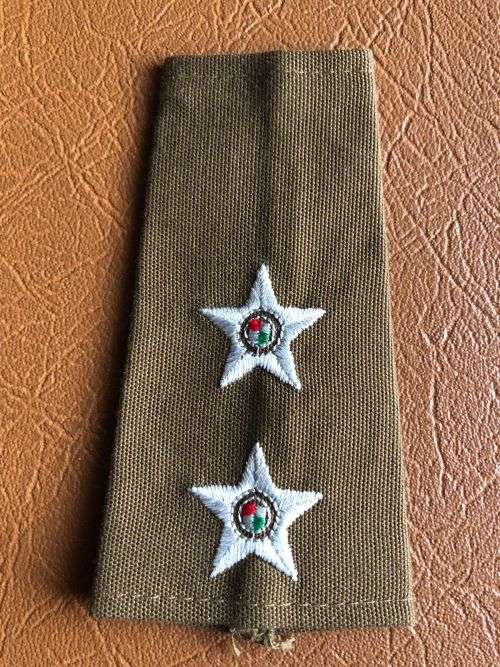 ARMY RANK SLIP-ON (SINGLE) FOR LIEUTENANT 1996-2002