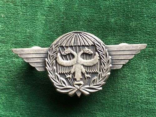 SAAF TASK FORCE ,GREY METAL BREAST BADGE- APPROVED IN 1997- 3 PINS