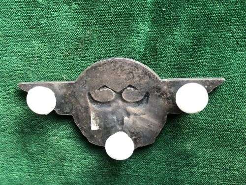 SAAF TASK FORCE ,GREY METAL BREAST BADGE- APPROVED IN 1997- 3 PINS