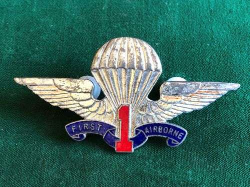 1980`S US FIRST AIRBORNE PARA WING- 1ST AIRBORNE BRIGADE- 2 PINS