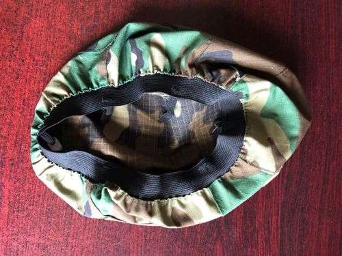 US M81 WOODLAND CAMO PATTERN KEVLAR HELMET COVER- CONDITION NEW