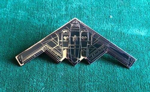 STEALTH BOMBER BADGE- 2 PINS