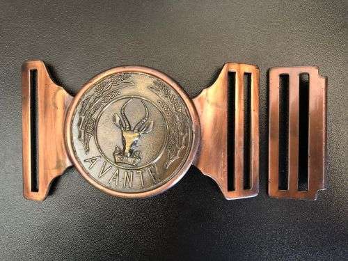 5 SA INFANTRY STABLE BELT BUCKLE- ONE PIECE