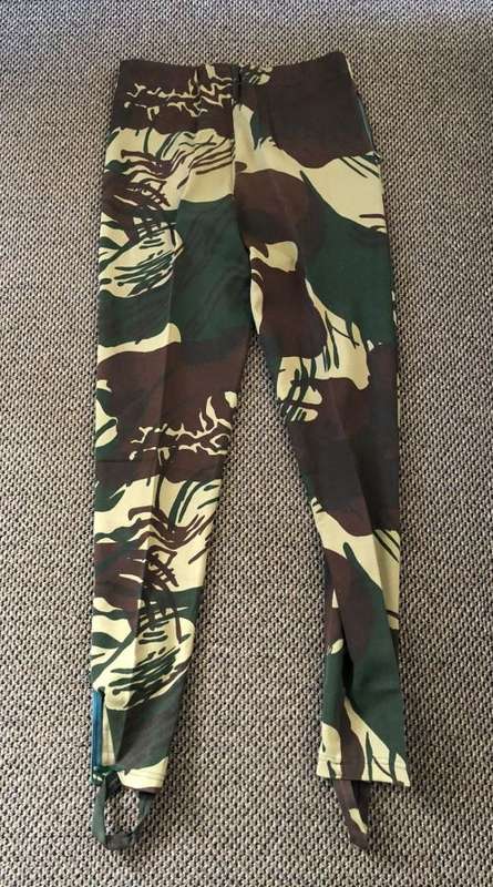 RHODESIAN CAMO TRACK SUIT TROUSERS-SIZE LARGE-PIPE LENGTH OF 85 CM-CONDITION VERY GOOD WITHOUT ANY D