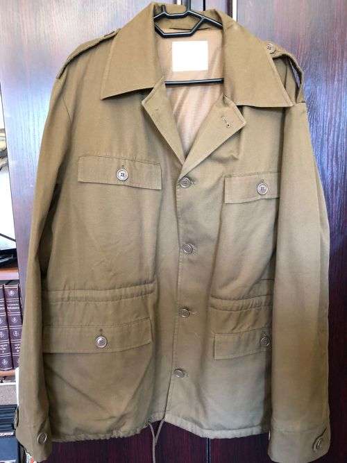 SADF NUTRIA JACKET-LABELLED AND DATED 1986-SIZE LARGE-MEASURES 66 CM ARMPIT TO ARMPIT-PADDED AND IN