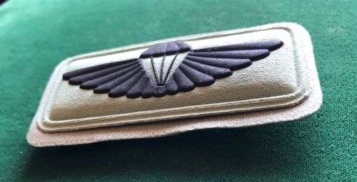 SANDF AIR SUPPLY INSTRUCTOR BADGE- EMBOSSED WITH 2 PINS