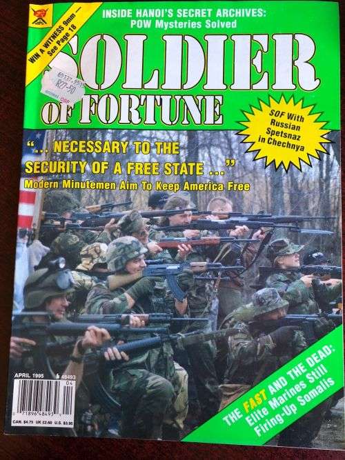 SOLDIER OF FORTUNE APRIL 1995-VOL 20 NO 4 - GOOD CONDITION