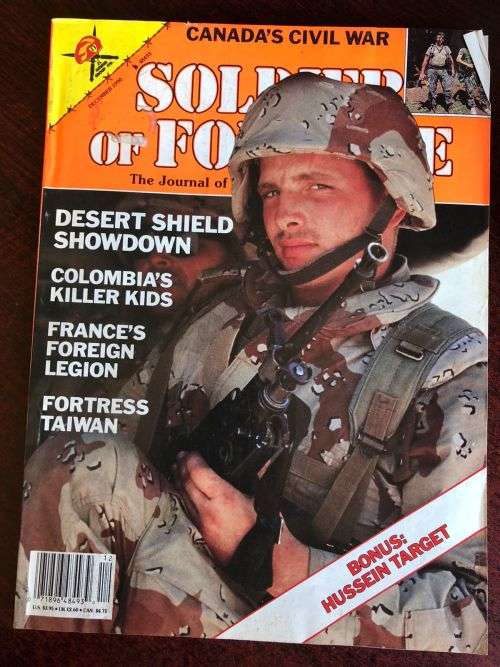 SOLDIER OF FORTUNE DEC 1990- GOOD CONDITION