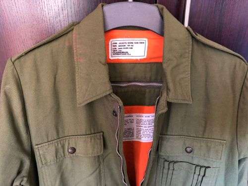 SADF PERIOD TANK COMMANDERS JACKET-SIZE MEDIUM-MEASURES 57 CM ARMPIT TO ARMPIT-GOOD CONDITION WITHOU