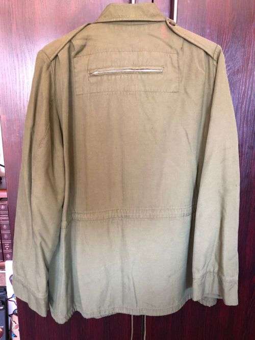SADF PERIOD TANK COMMANDERS JACKET-SIZE MEDIUM-MEASURES 57 CM ARMPIT TO ARMPIT-GOOD CONDITION WITHOU