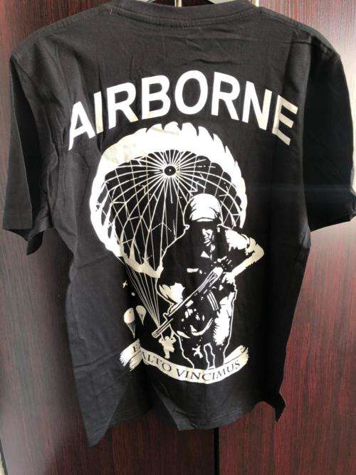 PARABAT VETERANS ORGANISATION T-SHIRT-SIZE MEDIUM-MEASURES 55CM ARMPIT TO ARMPIT-CONDITION NEW