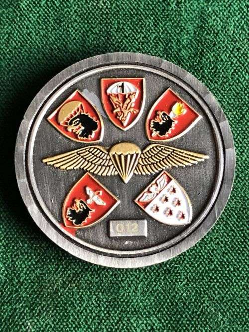 44 PARACHUTE REGIMENT-NUMBERED CHALLENGE COIN-DIAMETER 39 MM- NO 012