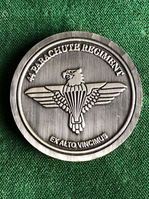 44 PARACHUTE REGIMENT-NUMBERED CHALLENGE COIN-DIAMETER 39 MM- NO 012