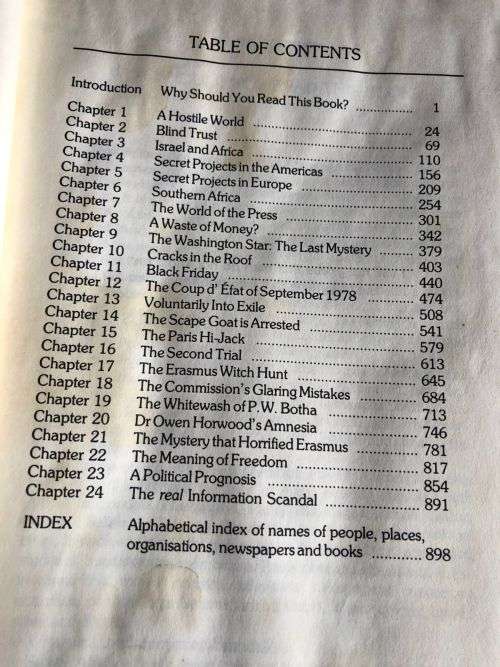 ESCHEL RHOODIE-THE REAL INFORMATION SCANDAL-HARDCOVER 928 PAGES-CONDITION-WELL USED-COMPLETE BUT SOM