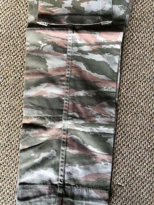 FAPLA (TERRORIST) GREY LIZARD CAMO TROUSERS-SIZE 28-PIPE LENGTH 67CM-GOOD CONDITION WITHOUT DAMAGE