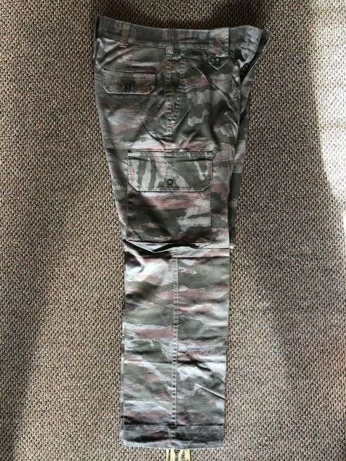 FAPLA (TERRORIST) GREY LIZARD CAMO TROUSERS-SIZE 28-PIPE LENGTH 67CM-GOOD CONDITION WITHOUT DAMAGE