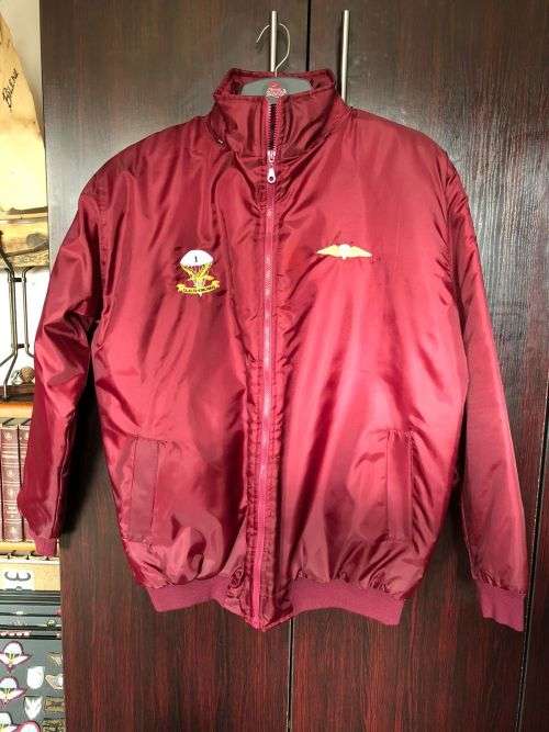 1 PARABAT VETERANS ASSOCIATION BOMBER JACKET-SIZE XXL -MEASURES 60 CM ARMPIT TO ARMPIT-CONDITION LIK