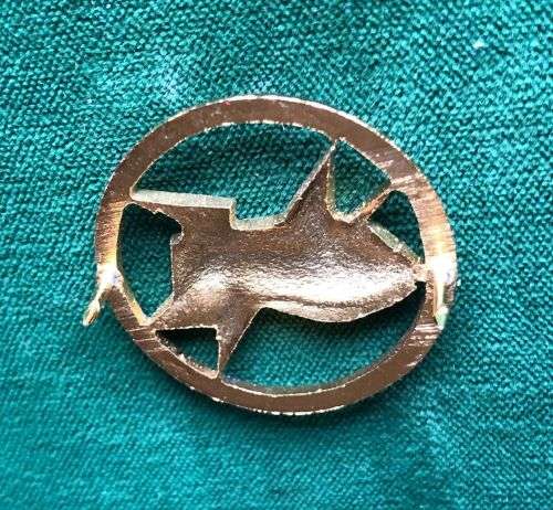 SA ARMY EXPLOSIVE ORDNANCE DISPOSAL BADGE (EOD BADGE) WITH DOME SHAPE FACE- 2 PINS -FULL SIZE-SCARCE