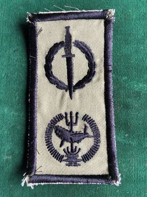 SPECIAL FORCES,COMBINED OPERATOR QUALIFICATION WITH ATTACK DIVER BREAST BADGE -BLACK EMBROIDERED ON