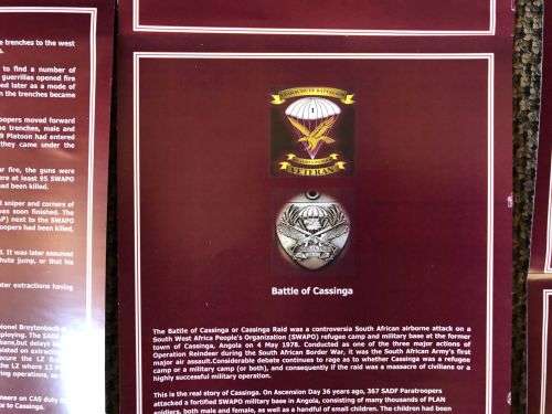 LIMITED EITION SERIAL NO A009 SWA/ANGOLA BATTLE OF CASINGA-AIRBORNE ASSAULT- 2X SCROLLS WITH HISTORY