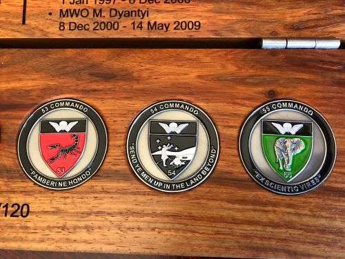 5 RECCE REGT. NUMBERED COIN SET (EVERY COIN ALSO NUMBERED)SET 21/120.1976-2016