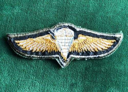 ZAMBIAN ARMY ADVANCED STATIC LINE PARACHUTE WINGS-EMBROIDERED