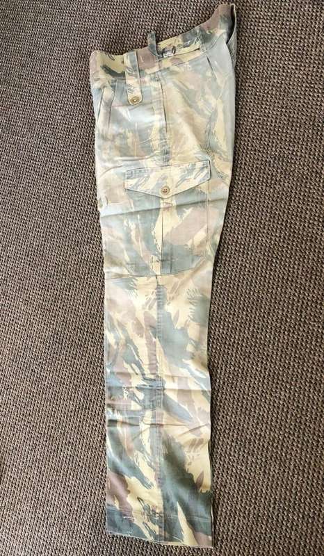 TRANSKEI CAMO TROUSERS-SIZE 30-PIPE LENGTH IS 75 CM-USED BUT GOOD CONDITION,WITHOUT ANY DAMAGE