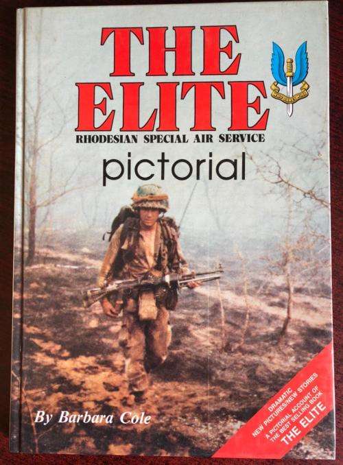 THE ELITE-RHODESIAN SAS PICTORIAL -HARD COVER EDITION PUBLISHED 1986-168 PAGES-CONDITION LIKE NEW